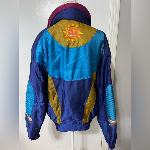 Excellent condition like new! Vintage DESCENTE Ski Jacket Multicolor Large sfh - Picture 3 of 6
